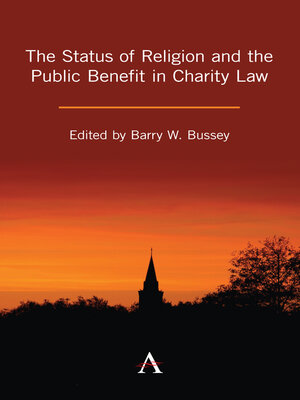 cover image of The Status of Religion and the Public Benefit in Charity Law